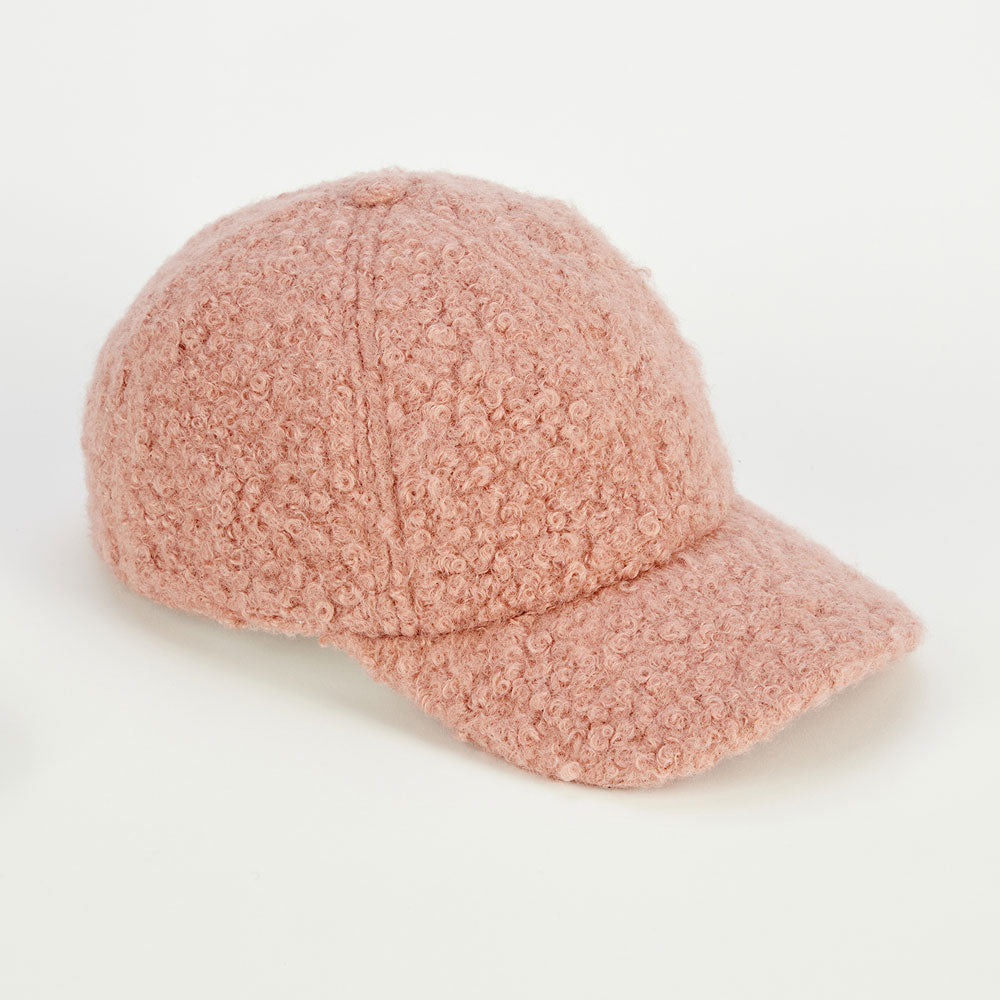 pink borg baseball cap, made in Italy by Ferruccio Vecchi