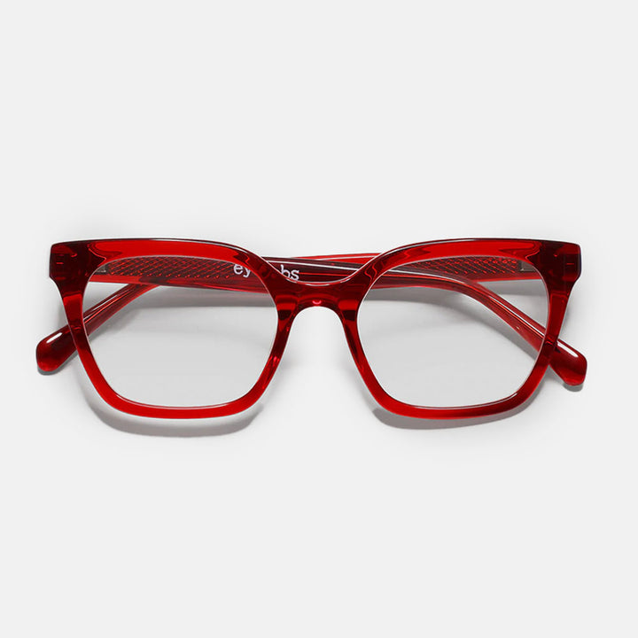 Red 'Overlook' Reading Glasses, made by Eyebobs