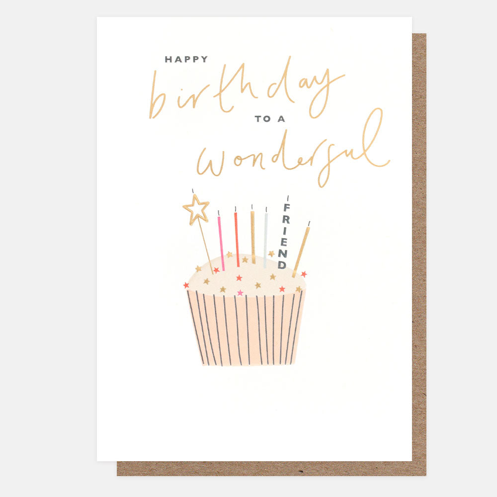 Cupcake Birthday Card For Friend
