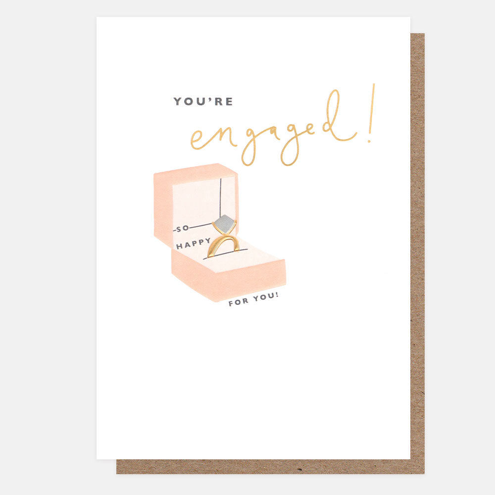 engagement Ring in Box you're engaged Card