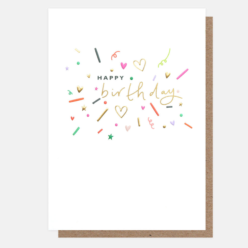 Colourful Confetti Birthday Card