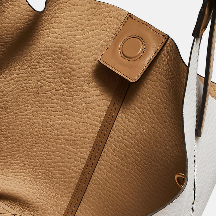 White And Brown Leather Gianni Luxurious Bag Caroline Gardner