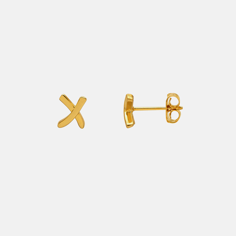 Kiss gold earrings Kiss gold earrings