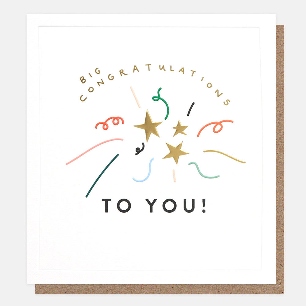 Stars And Confetti Congratulations Card