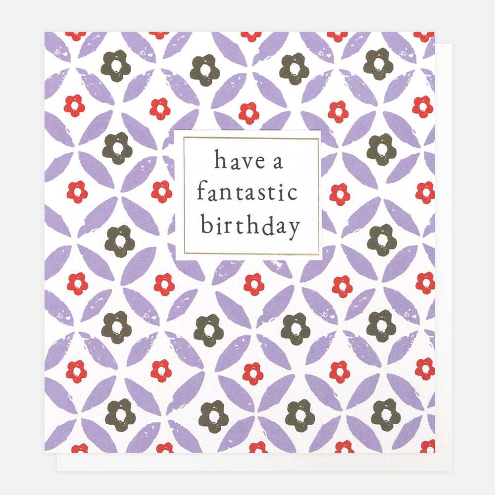 art deco flowers have a fantastic birthday card