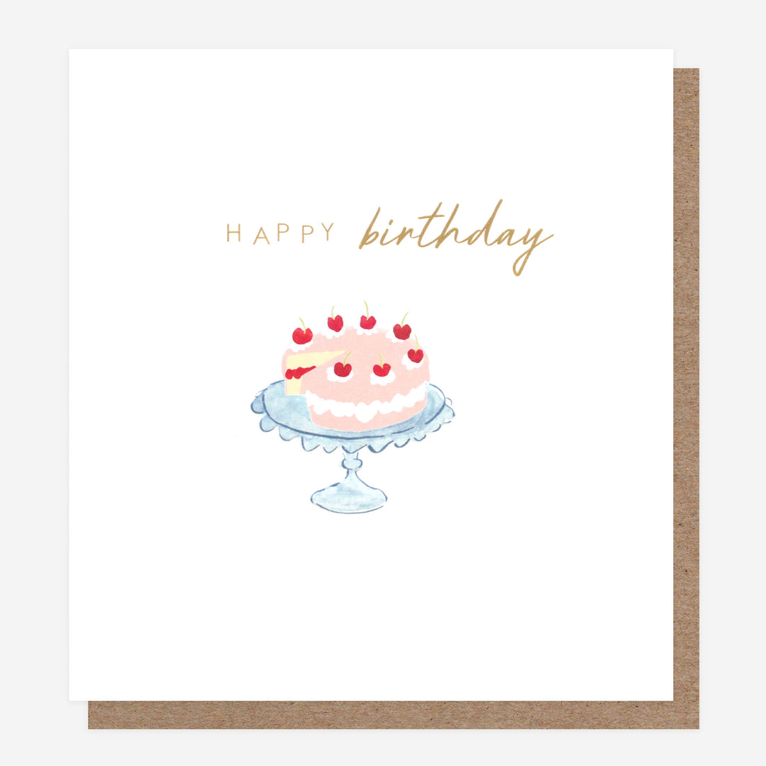 birthday card with cake 
