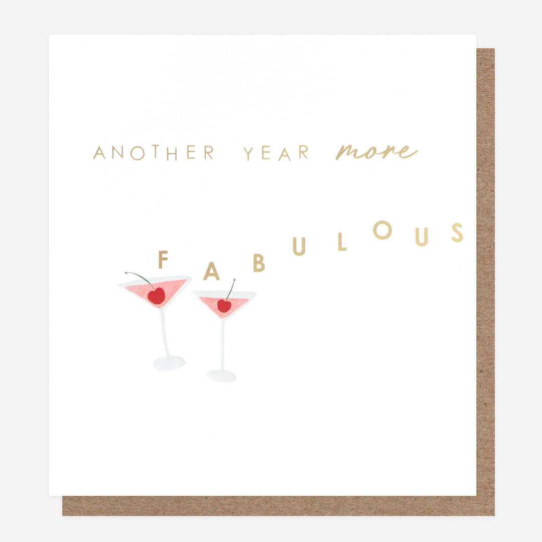 birthday card with cocktails