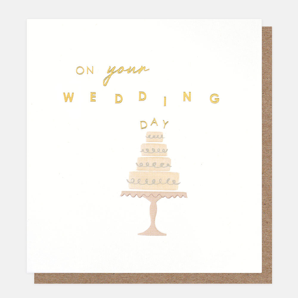 Layered Cake Wedding Card