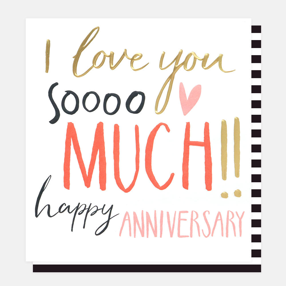 Love You Soooo Much Anniversary Card