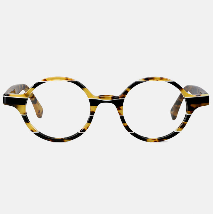 tortoiseshell round eye reading glasses, made by Eyebobs