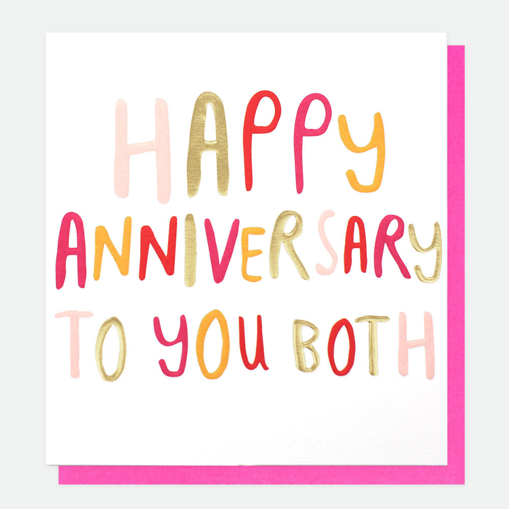 To You Both Anniversary Card, Word Up Single Cards, 1