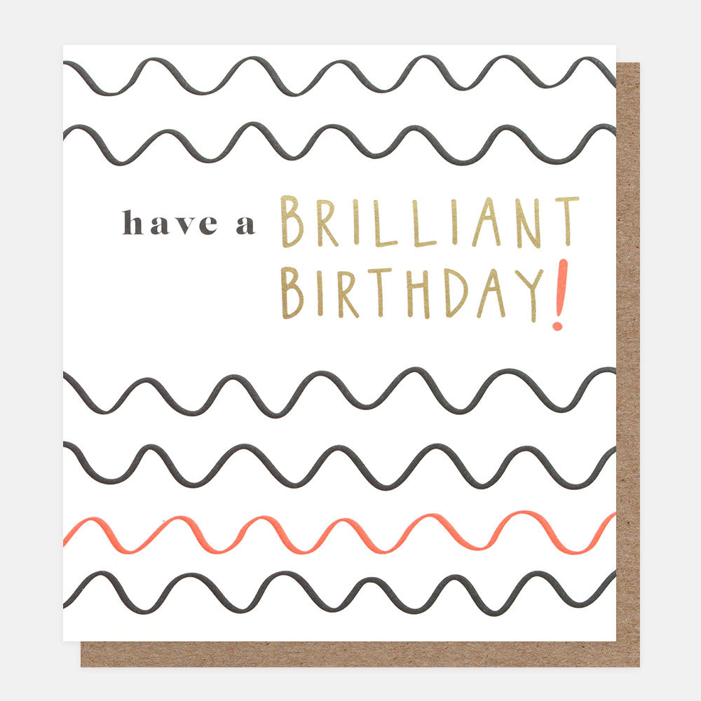 wiggly lines have a brilliant birthday card