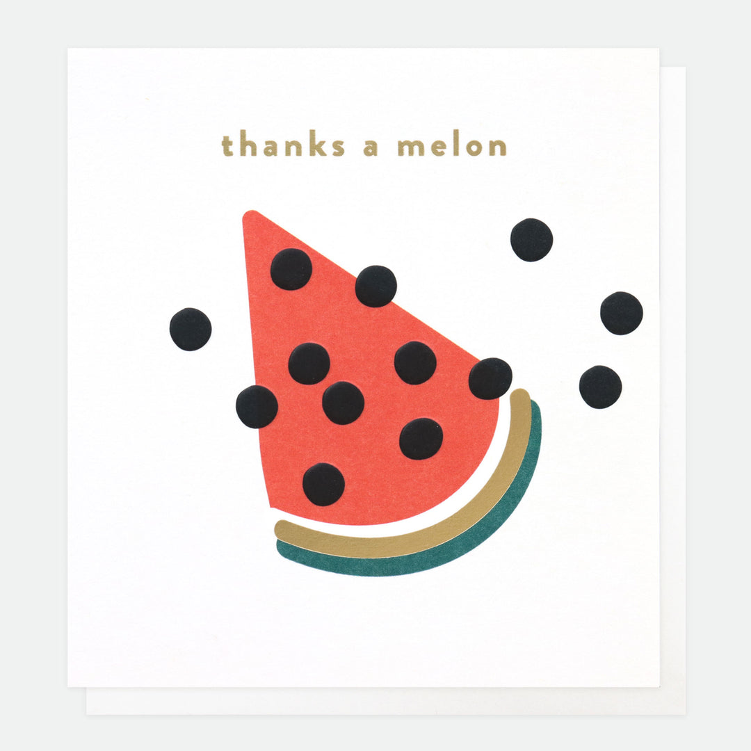 Thanks A Melon Thank You Card, Dotty, For Her, For Him, Single Cards
