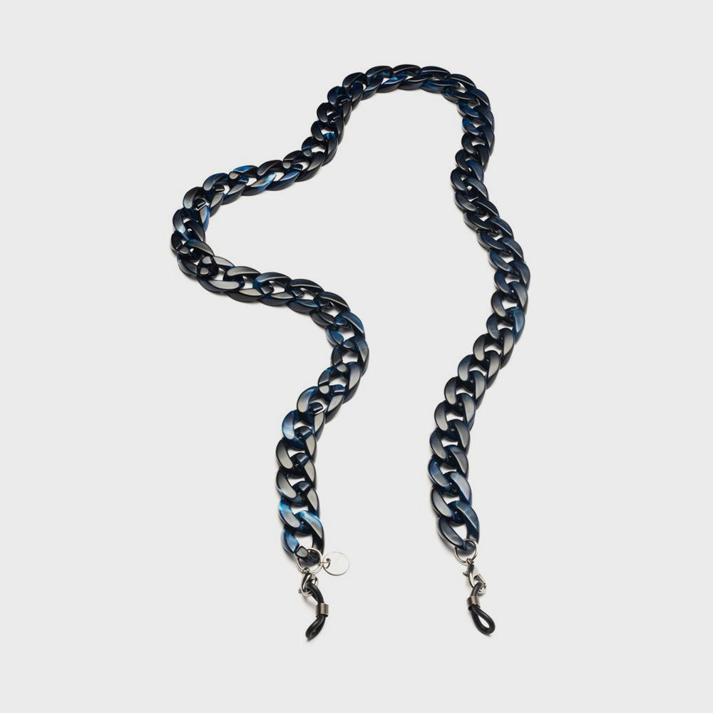 Indigo Marble Glasses Chain, Blue, Glasses Chain, Glasses Chain
