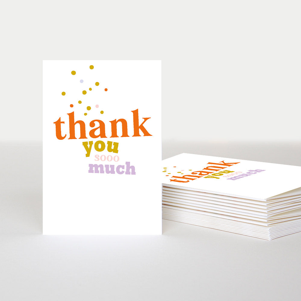 Thank You Notecards Pack of 10, For Her For Him Notecards Card Packs, 1