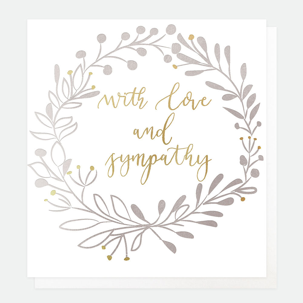 With Love and Sympathy Card, For Him Shout Out Single Cards, 1