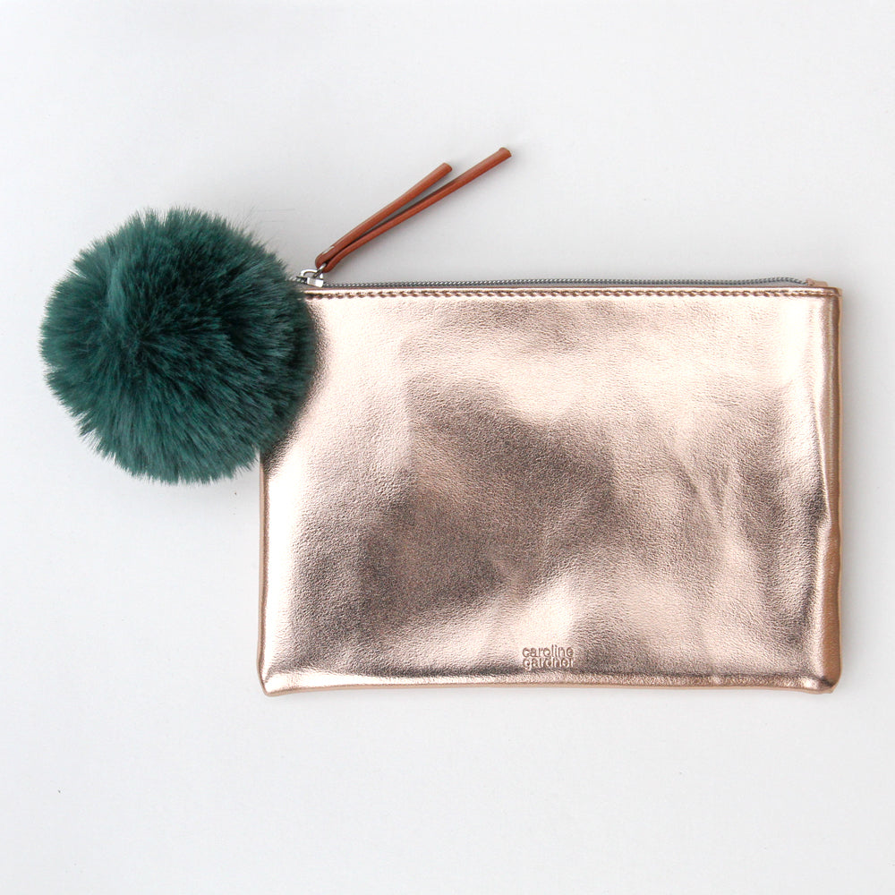 Rose gold sales faux fur