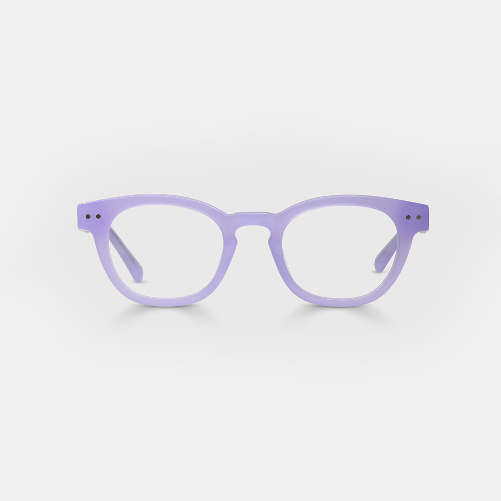Purple 'Waylaid' Eyebobs reading glasses