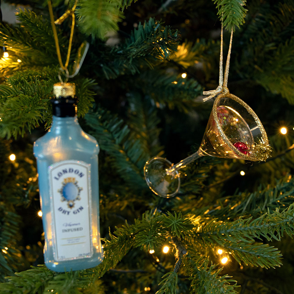 London Dry Gin Christmas Tree Decoration