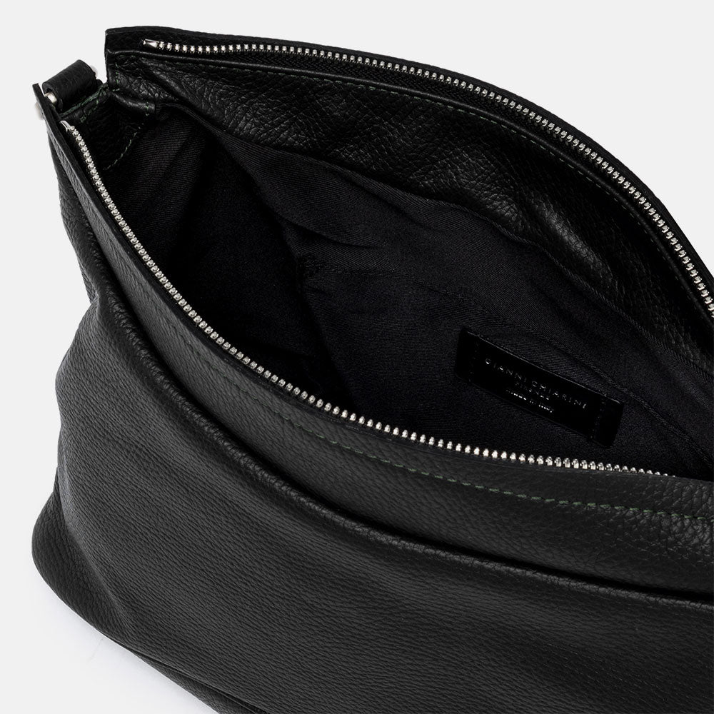 black leather greta bag made in Italy by Gianni Chiarini