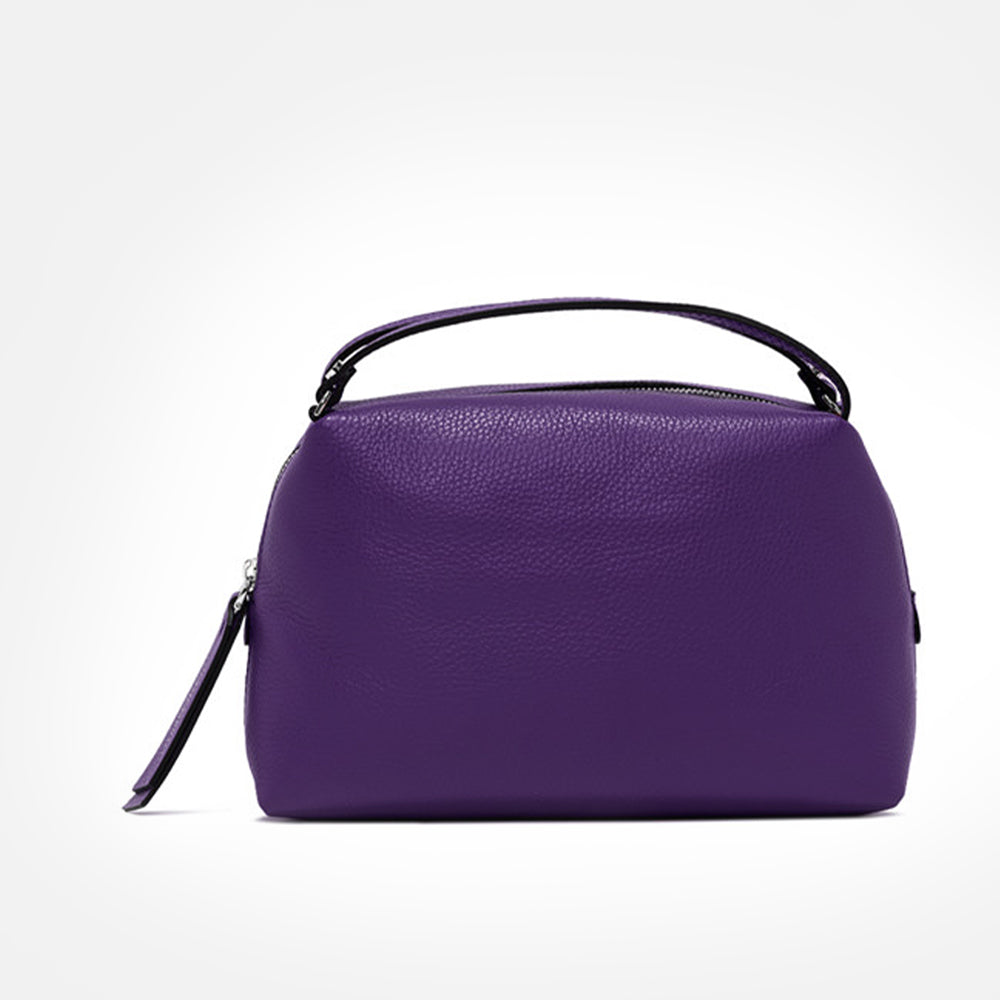 purple small leather alifa bag made in Italy by Gianni Chiarini