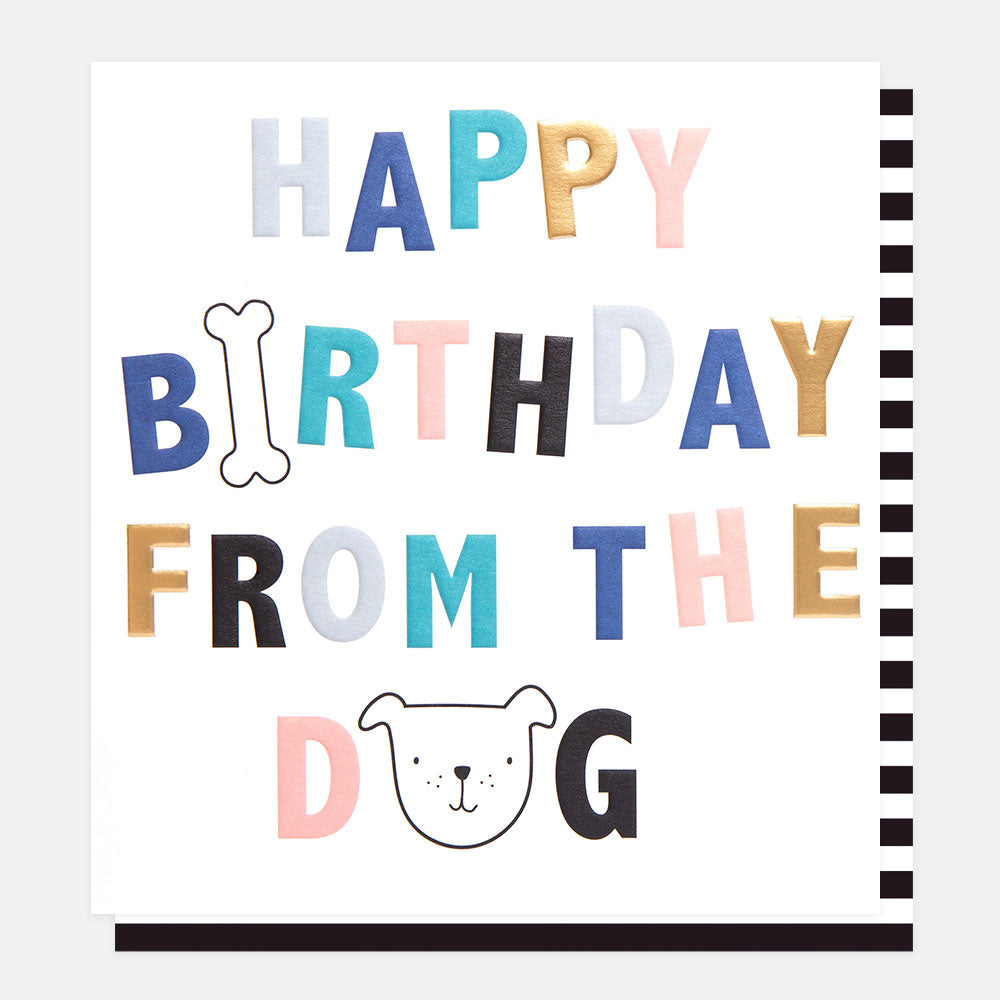 happy birthday from the dog card