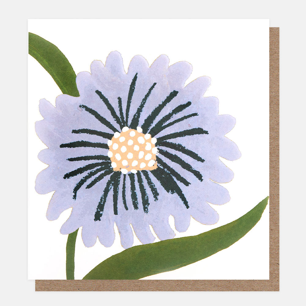 big blue flower everyday card