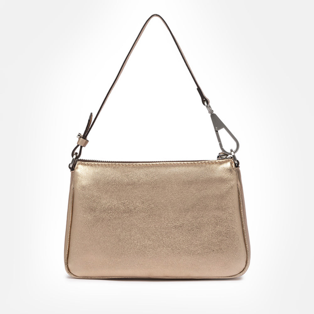 gold leather Brooke bag made in Italy by Gianni Chiarini