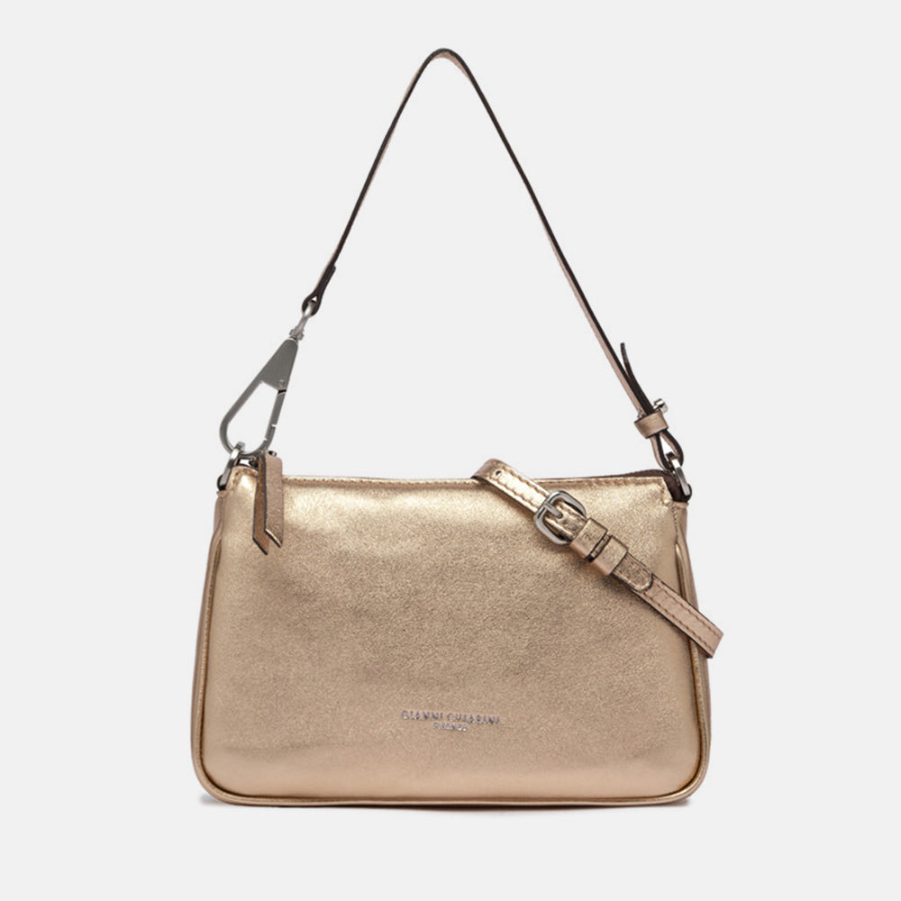 gold leather Brooke bag made in Italy by Gianni Chiarini