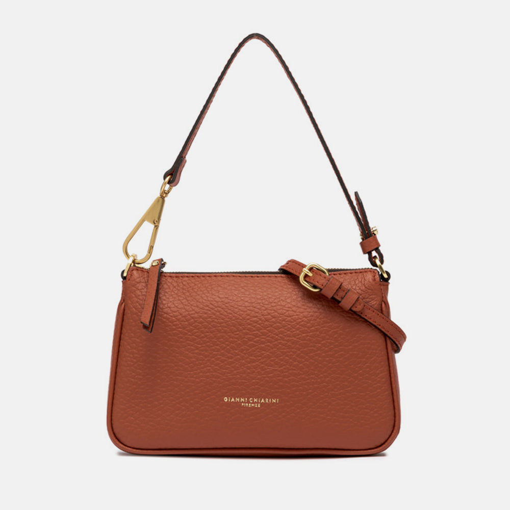 Ginger leather Brooke bag made in Italy by Gianni Chiarini