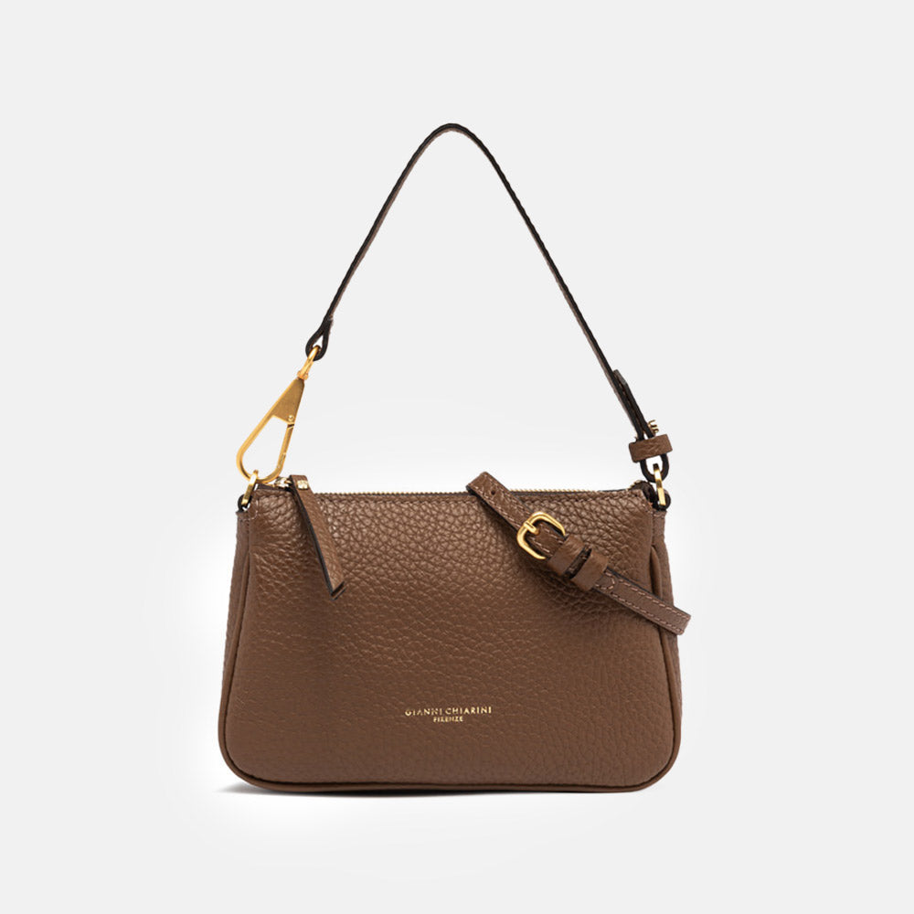 Castoro Brown Leather Brooke Bag, made in Italy by Gianni Chiarini