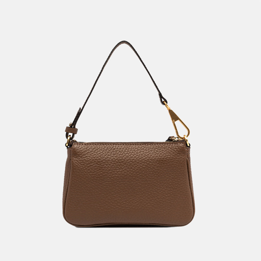 Castoro Brown Leather Brooke Bag, made in Italy by Gianni Chiarini