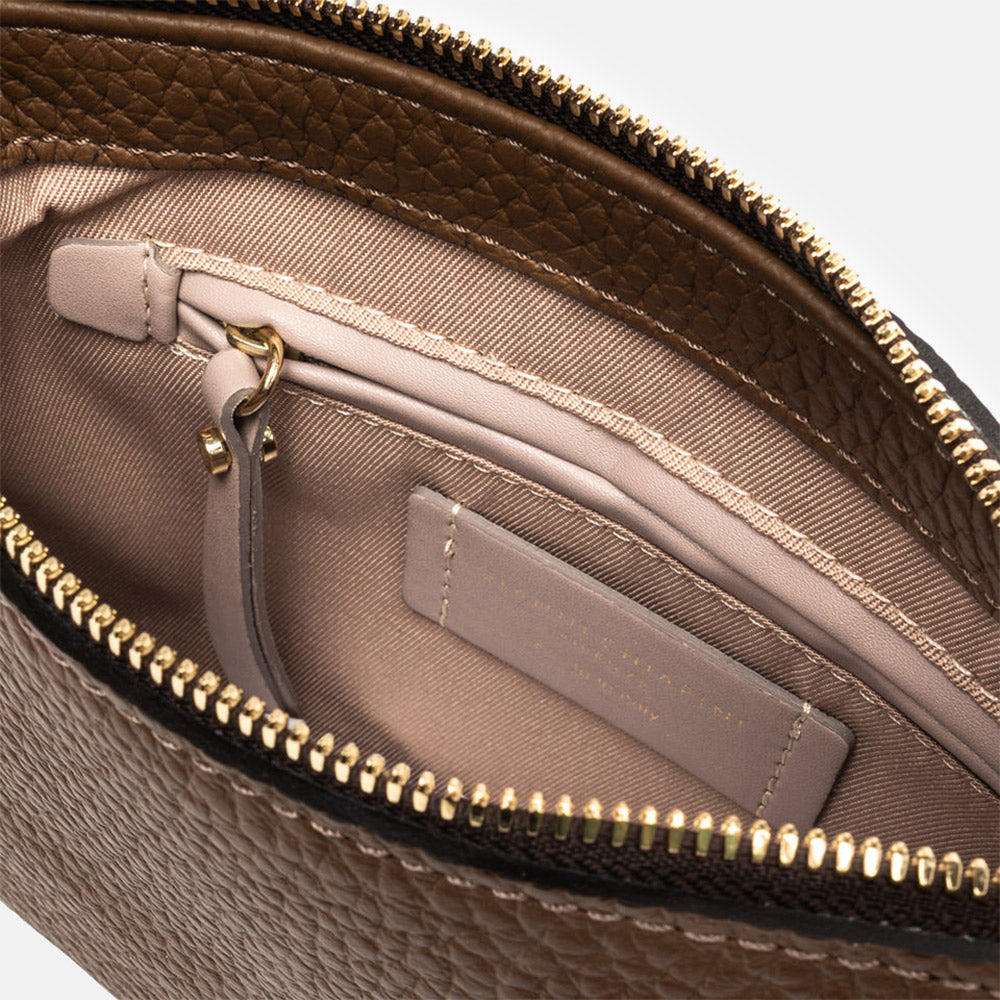 Castoro Brown Leather Brooke Bag, made in Italy by Gianni Chiarini