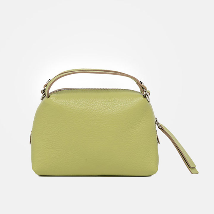 lime green small leather Alifa bag, made in Italy by Gianni Chiarini