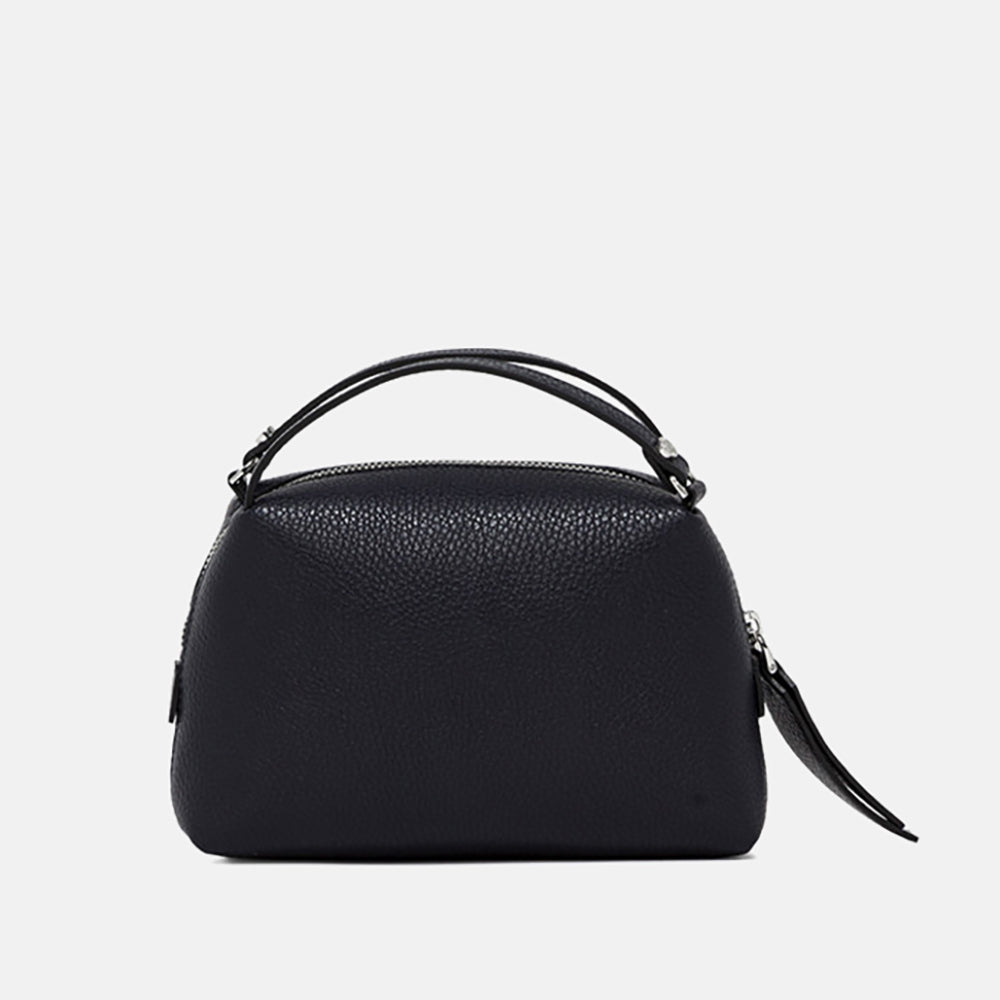 Black Leather Small Alifa Crossbody Bag, made in Italy by Gianni Chiarini