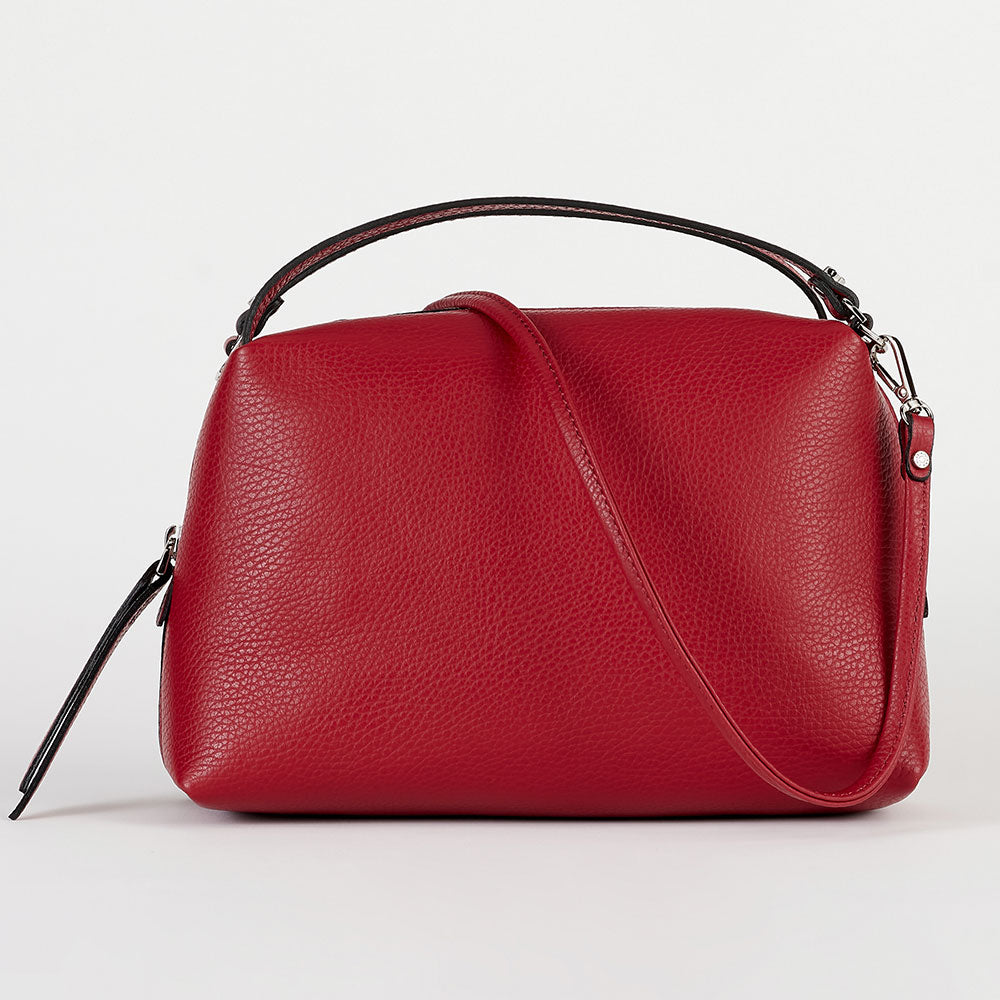red leather large Alifa bag made in Italy by Gianni Chiarinni