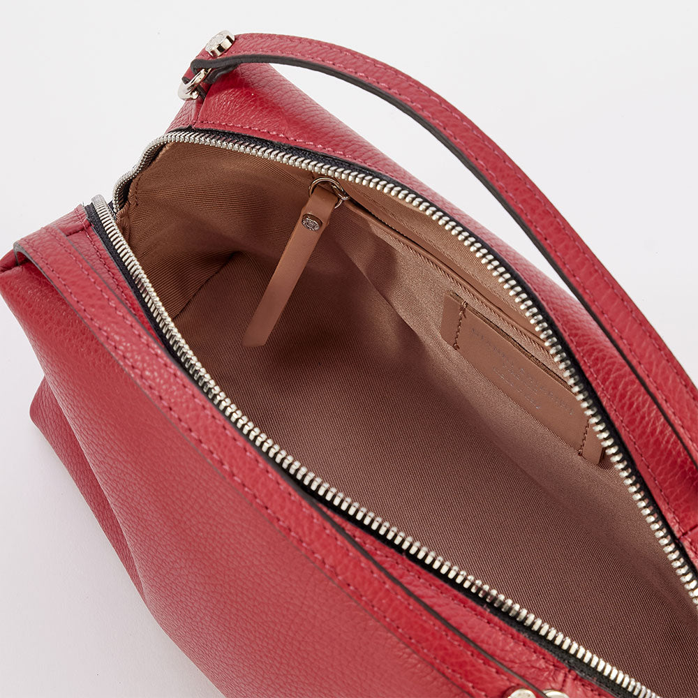 red leather large Alifa bag made in Italy by Gianni Chiarinni