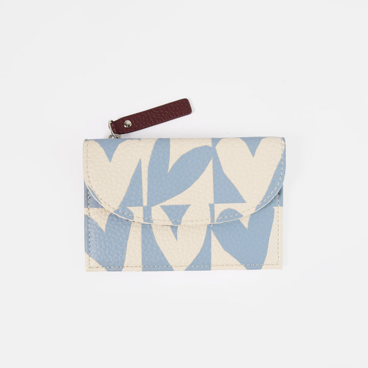 Blue Checkmate Hearts Card Holder Coin Purse