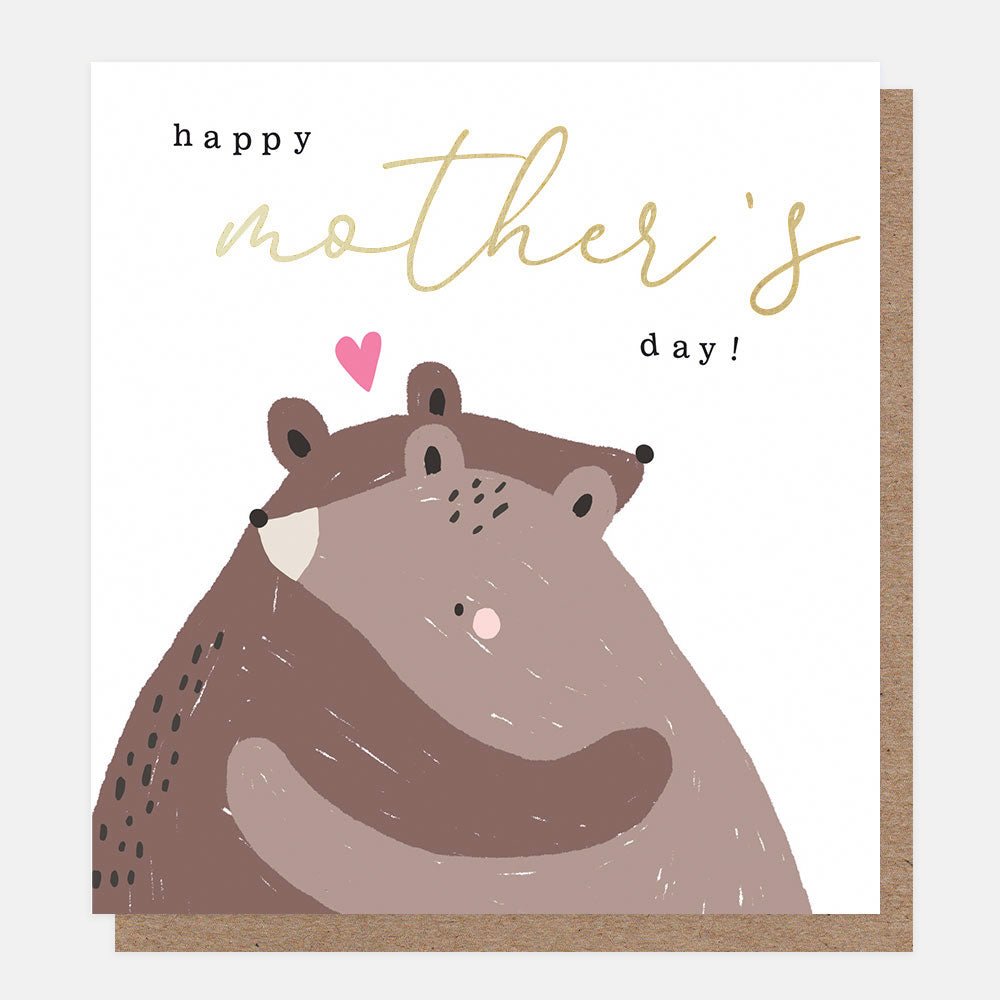 hugging bears happy mother's day card