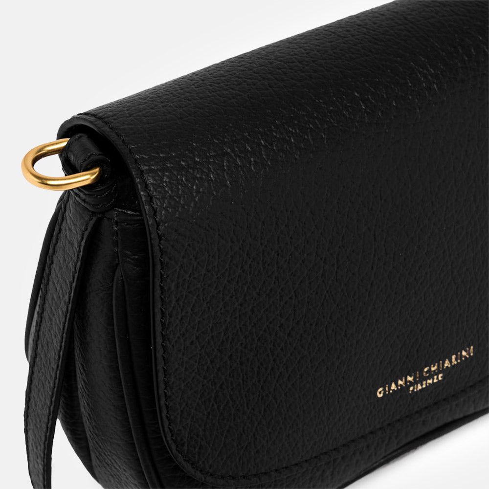 Black Leather Chiara Crossbody Bag, made in Italy by Gianni Chiarini