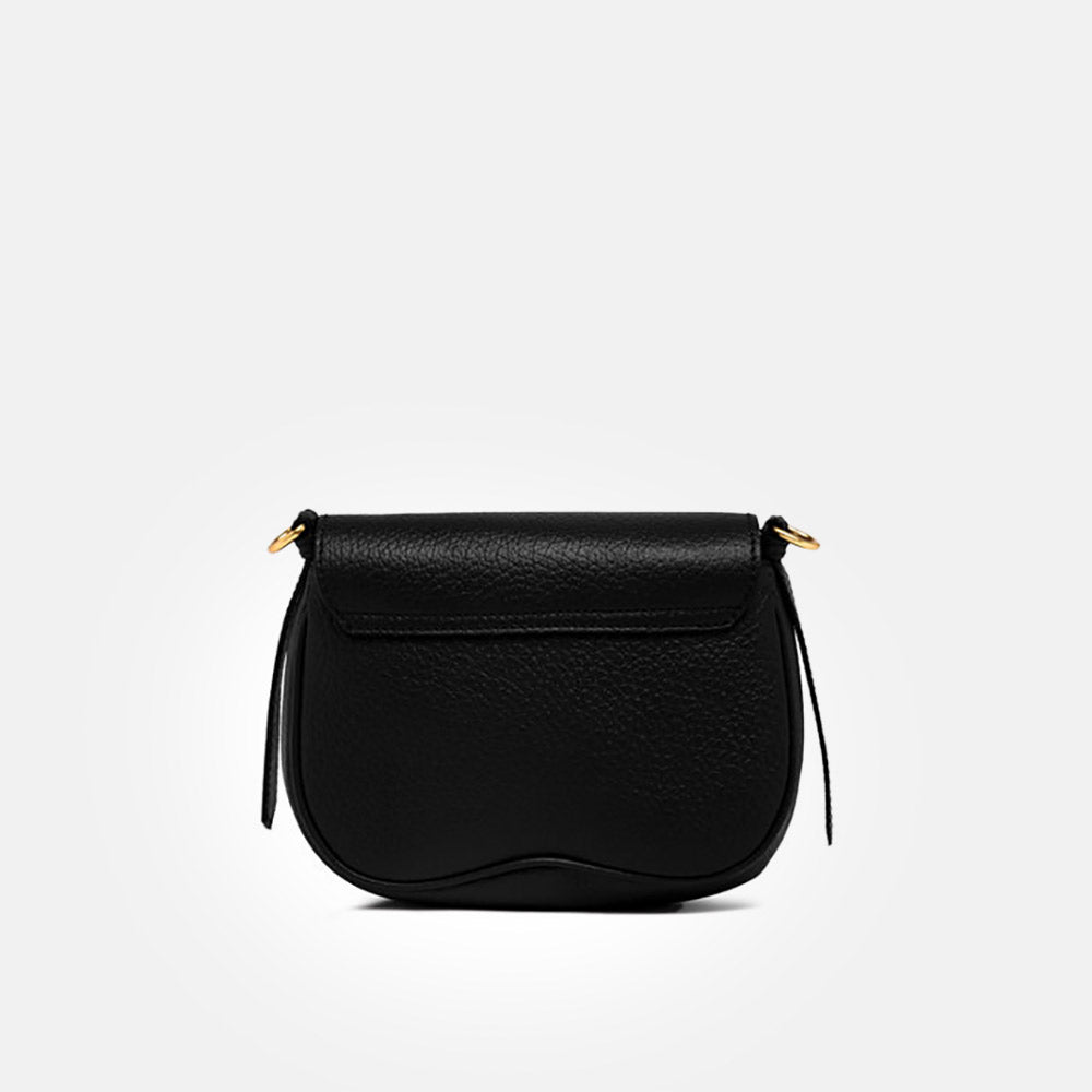 Black Leather Chiara Crossbody Bag, made in Italy by Gianni Chiarini