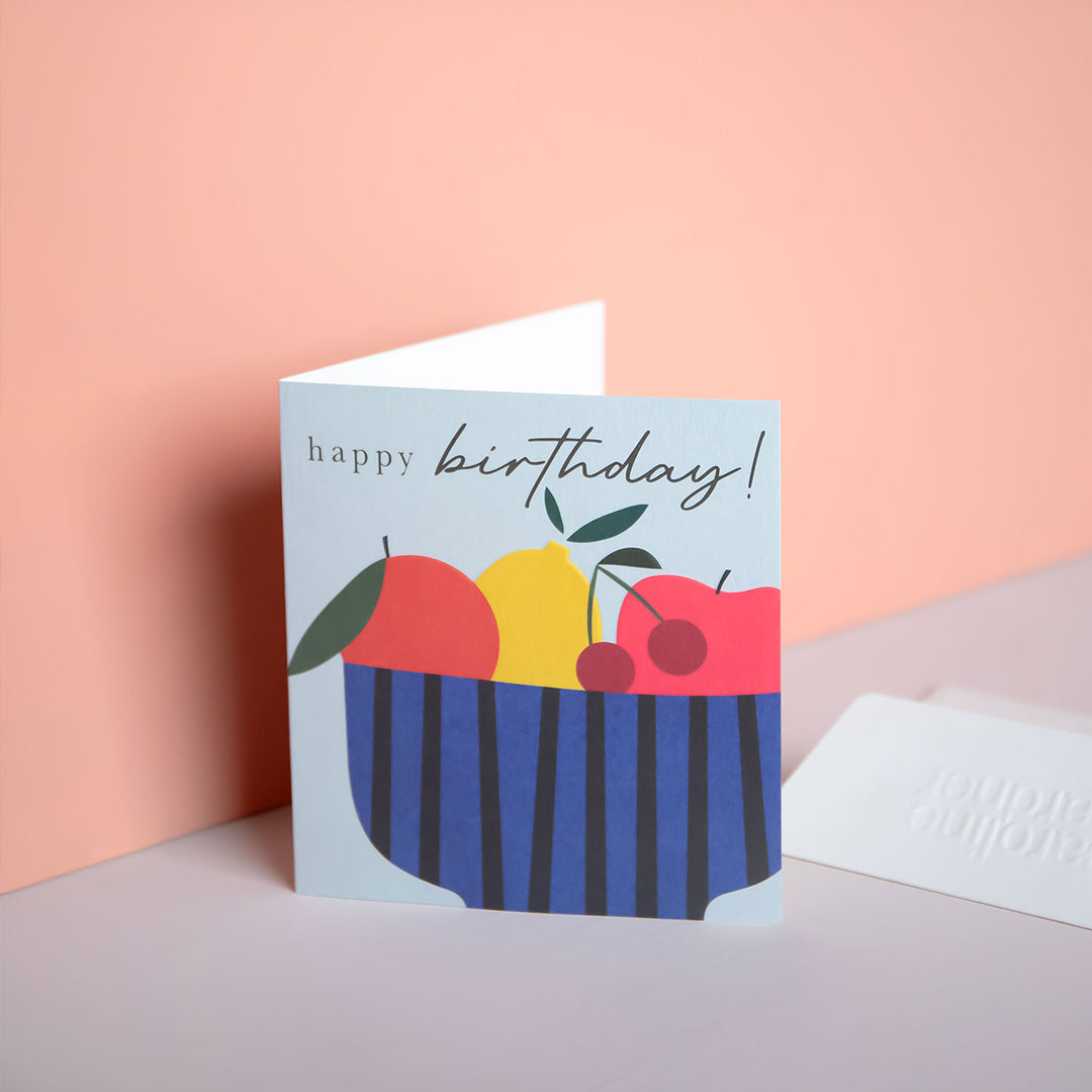 Fruit Bowl Happy Birthday Card