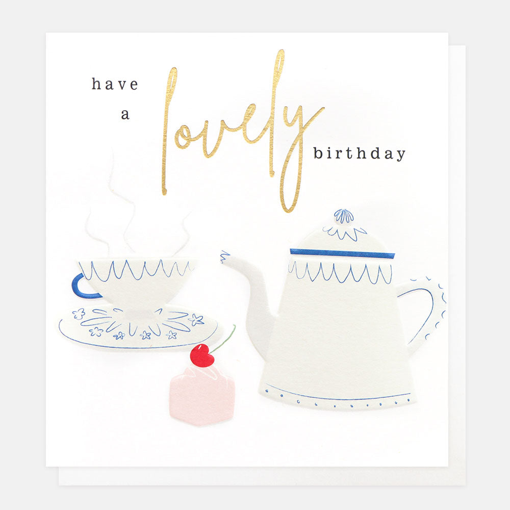 Cup And Saucer Birthday Card