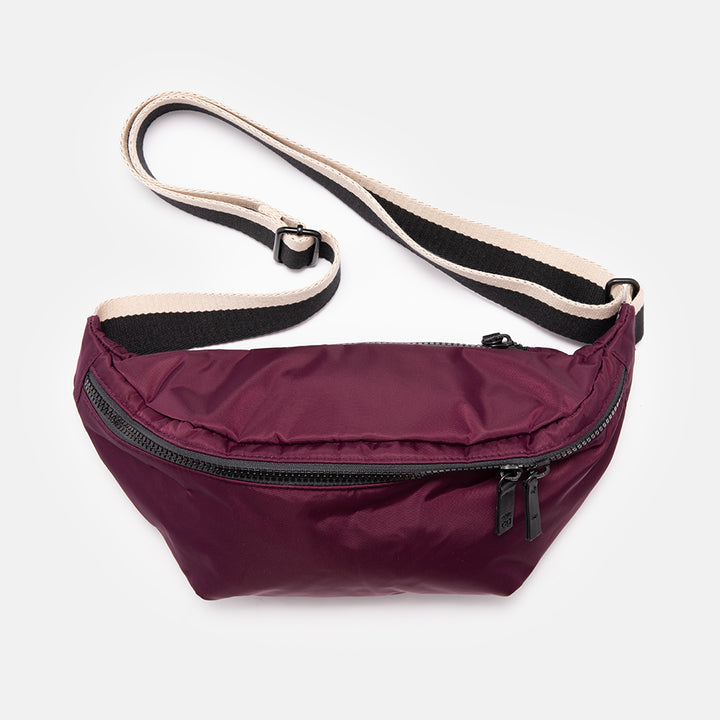 Burgundy Padded Crossbody Bag