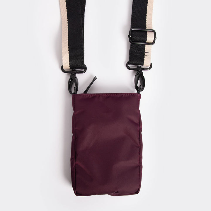 Burgundy Padded Phone Pouch Bag