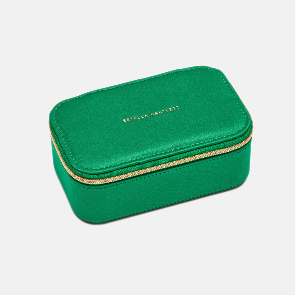 green mini jewellery storage box
