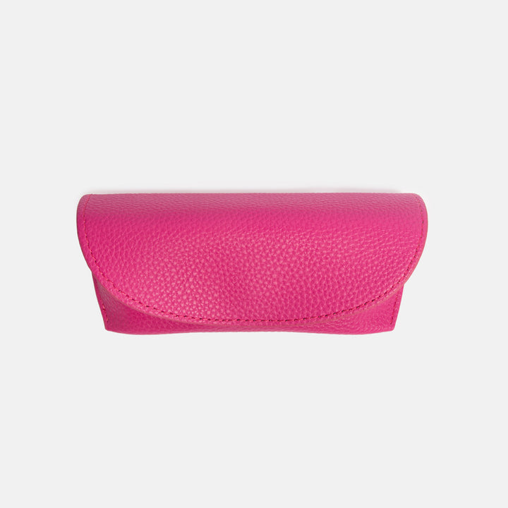 Bright Pink Flap Glasses Case