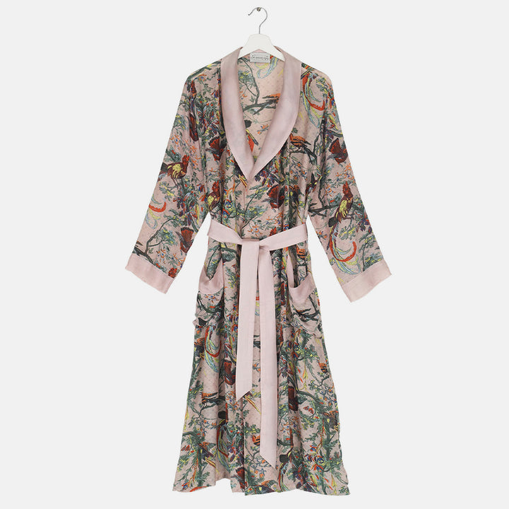 pink Chinoiserie lightweight gown