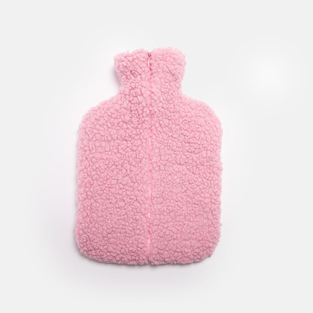 pink heart borg hot water bottle