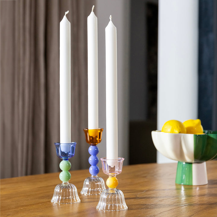 glass candle holders, made by &K Amsterdam